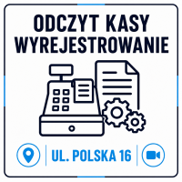 Zdanie kasy fiskalnej na odczyt i wyrejestrowanie  STACJONARNIE